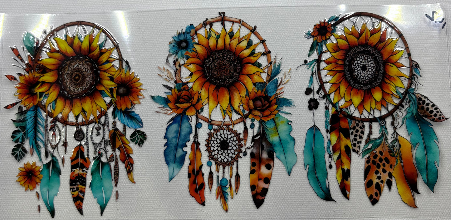 Sunflower Dream Catcher 16 OZ Wrap #142